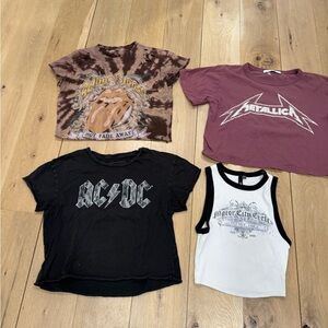 Bundle of 4 Band T-shirts